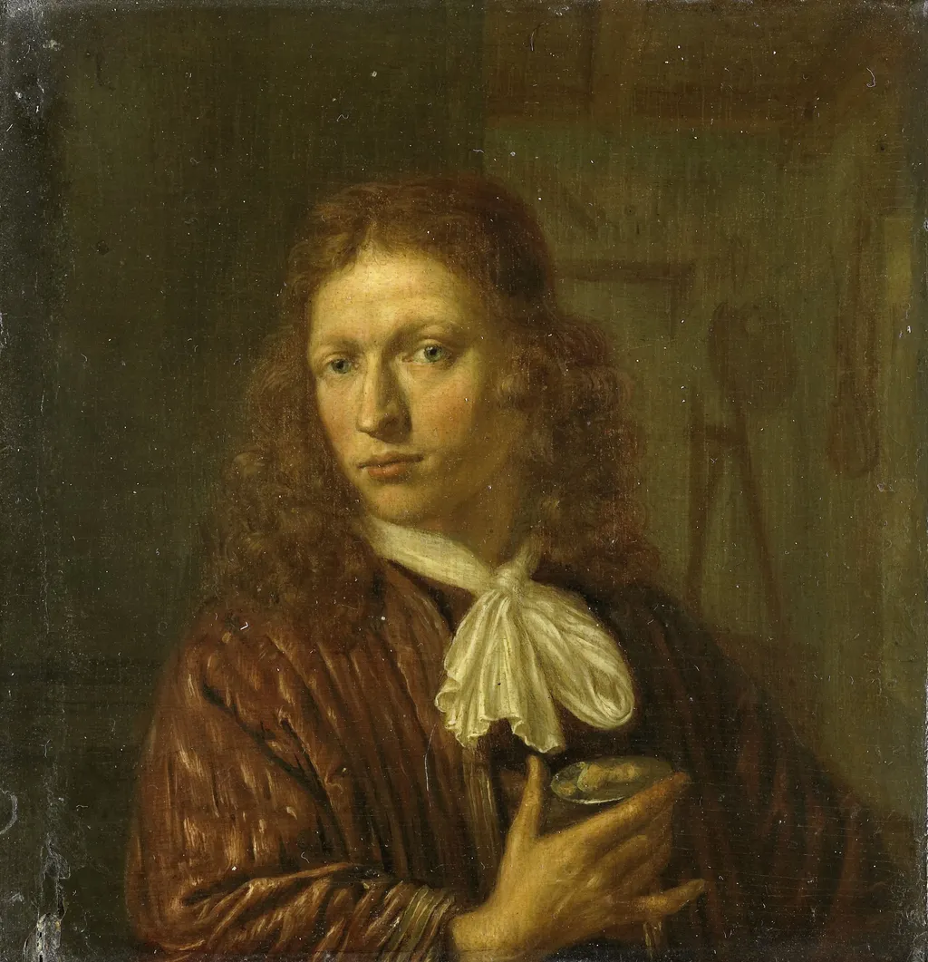 Self-Portrait, by Jan van Haensbergen, oil, 1690