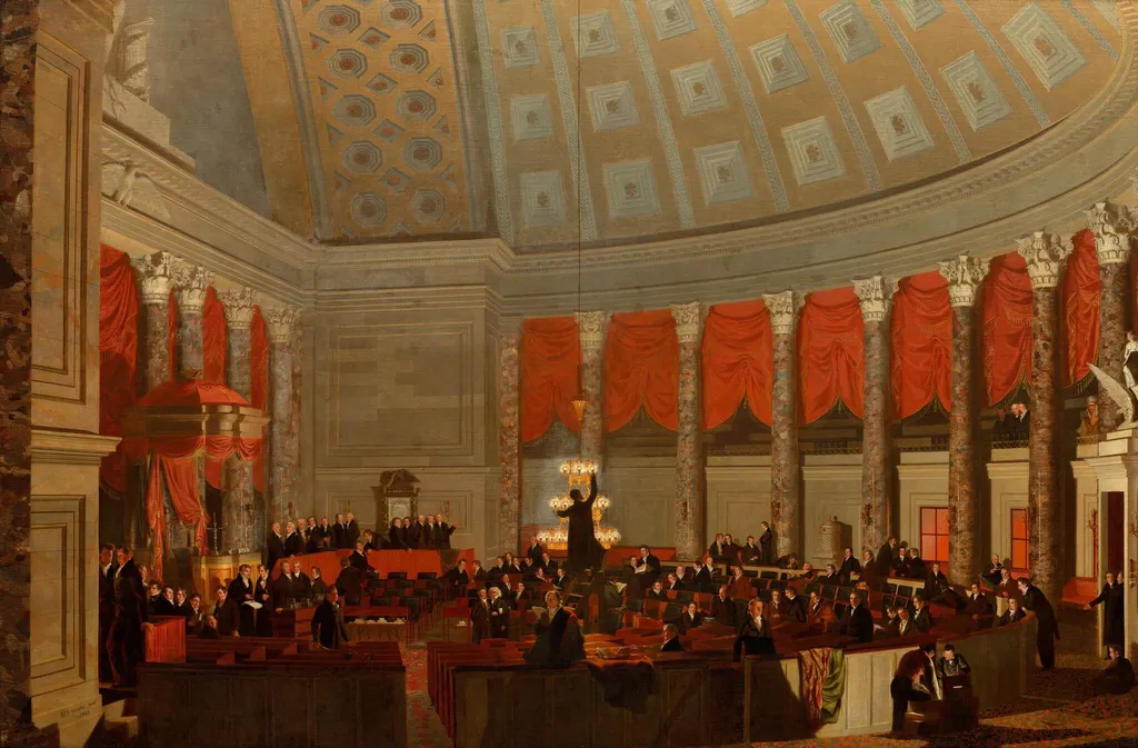 The House of Representatives, by Samuel Finley Breese Morse, oil, 1822
