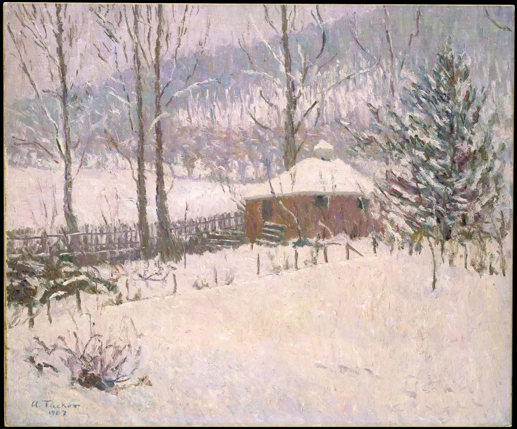 Winter at Portland, by Allen Tucker, oil, 1907