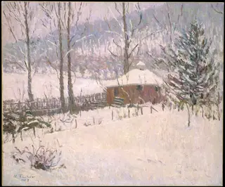 Winter at Portland, by Allen Tucker, oil, 1907