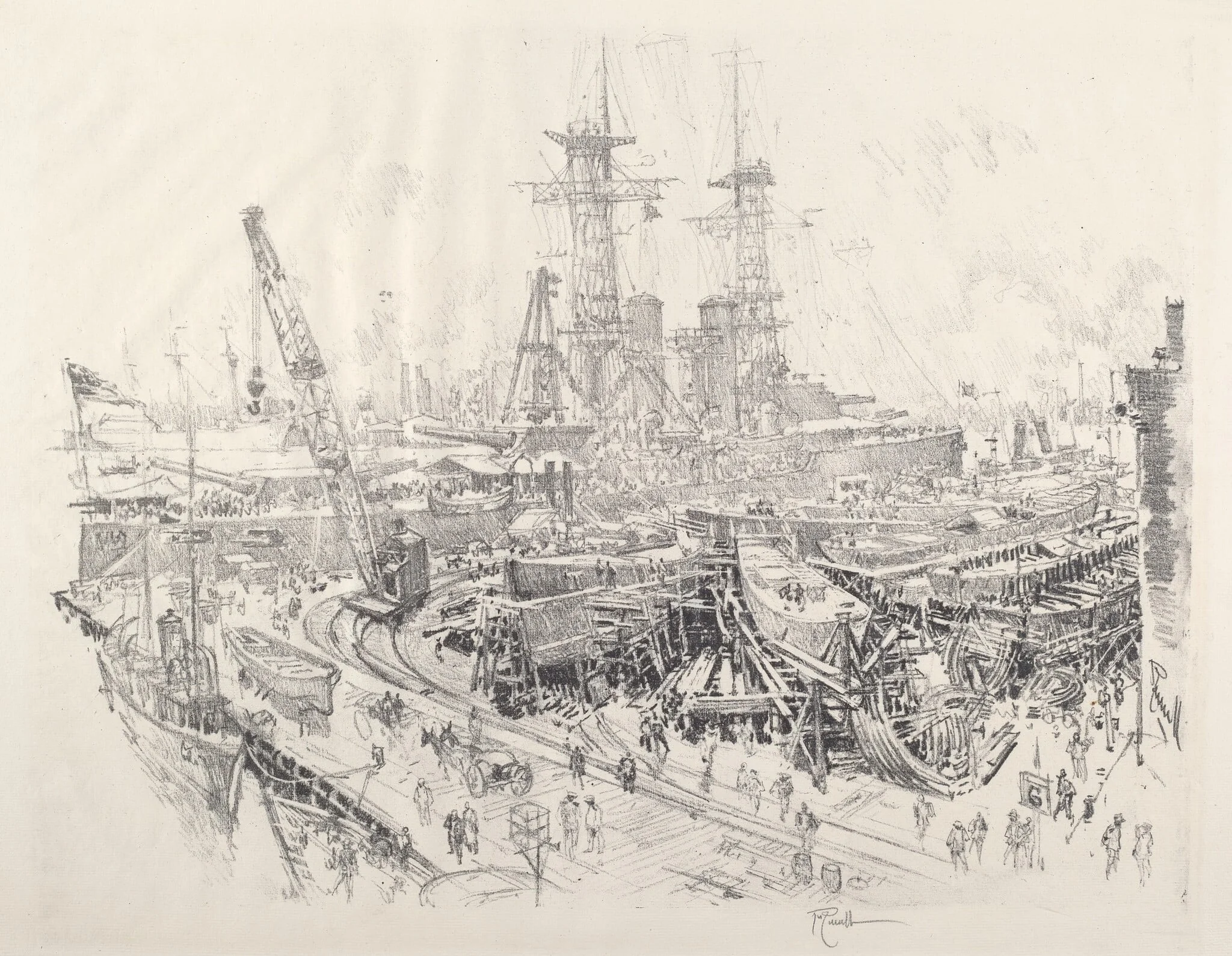 Building Submarine Chasers, detail