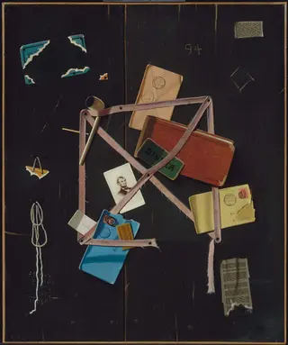 Old Time Letter Rack, by John F. Peto, oil, 1898