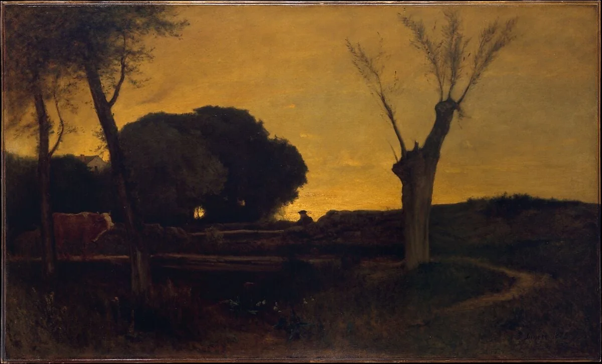 Evening at Medfield, Massachusetts, detail