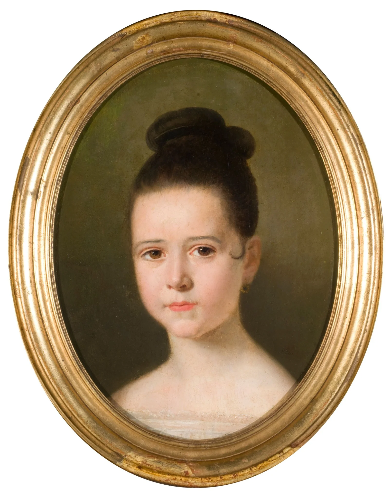 Portrait of a girl, detail