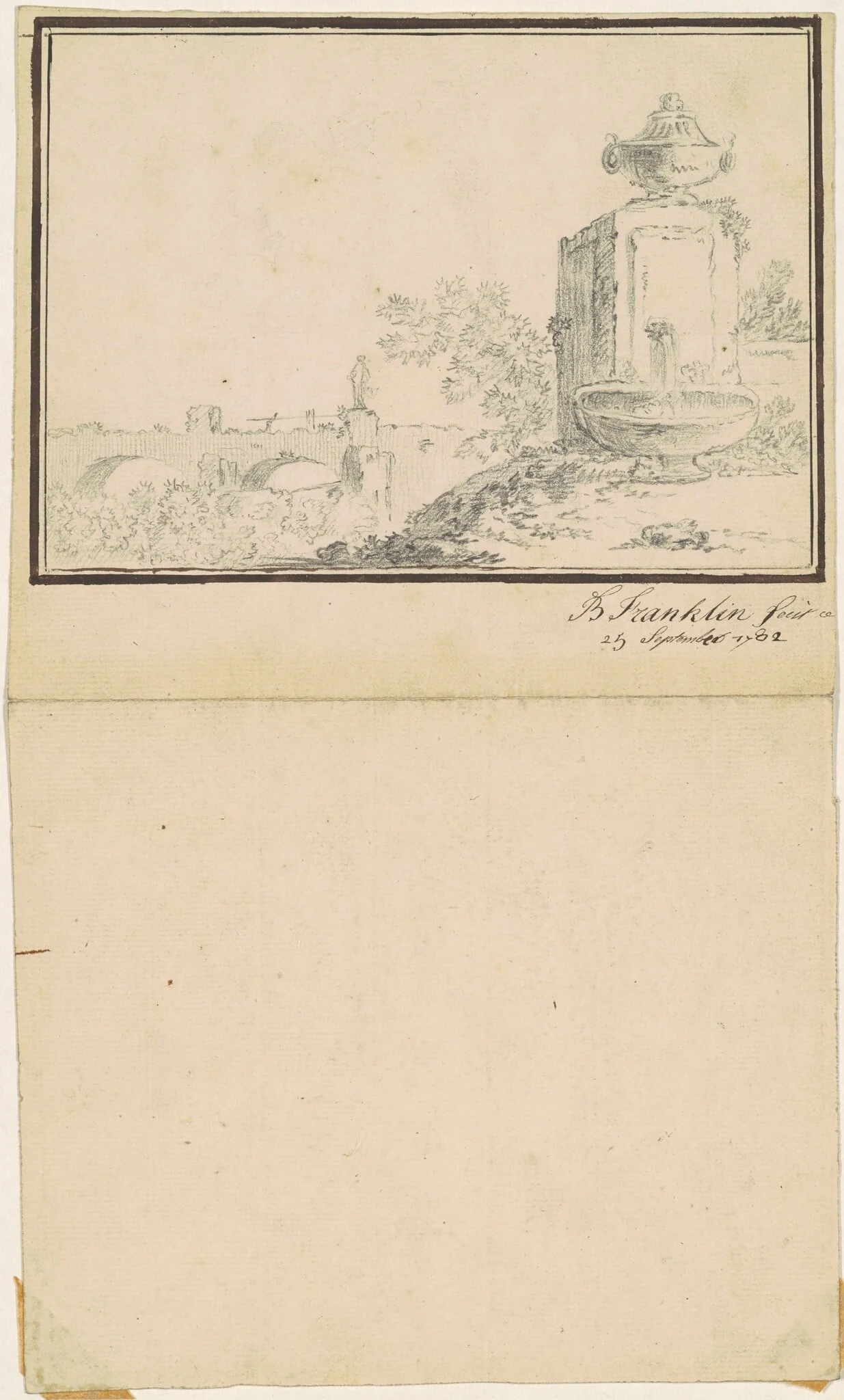 Landscape with a Fountain, detail