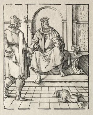 A king Enthroned, by Peter Flötner, 1525