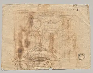 Two Sketches (verso), by Josef Platzer, 1804