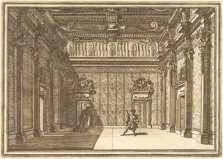 Il Greco in Troia: Plate 6, by Arnold von Westerhout, ink, 1688
