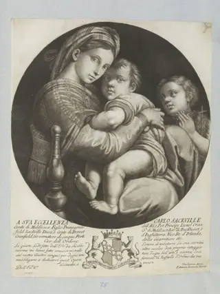La Madonna della Seggiola, by Giovanni Antonio Lorenzini, 1750