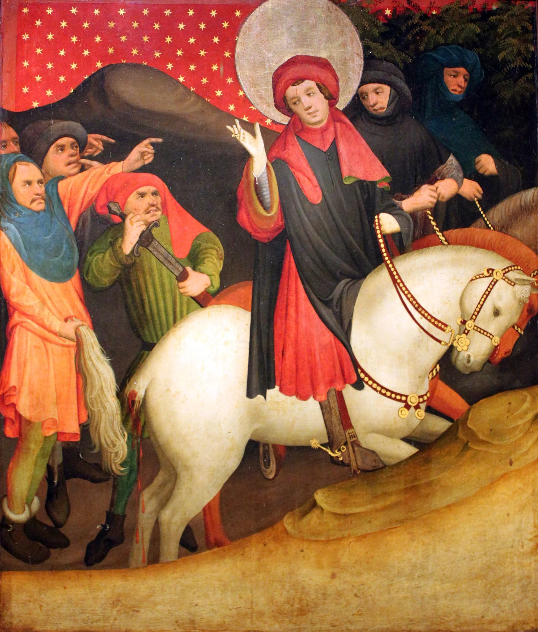 The Mocking of Saint Thomas of Canterbury, detail