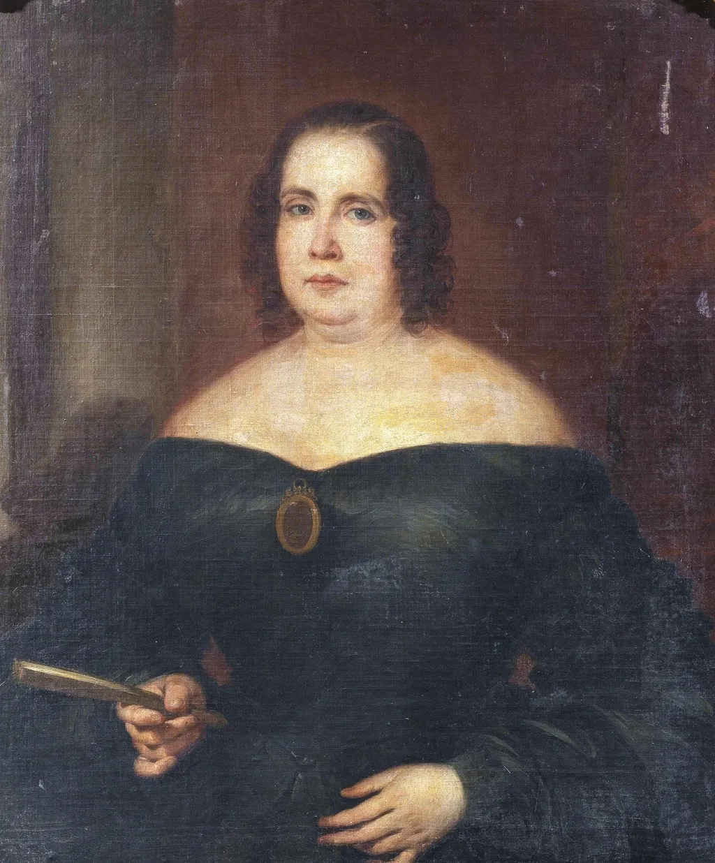 Retrato de señora, by José Gutiérrez de la Vega, oil, 1838