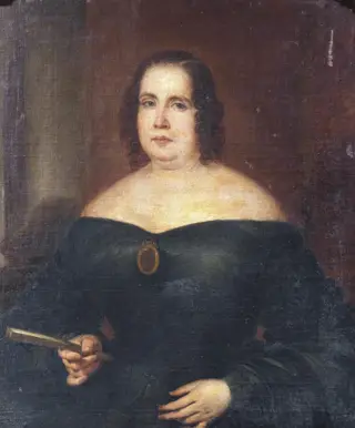 Retrato de señora, by José Gutiérrez de la Vega, oil, 1838