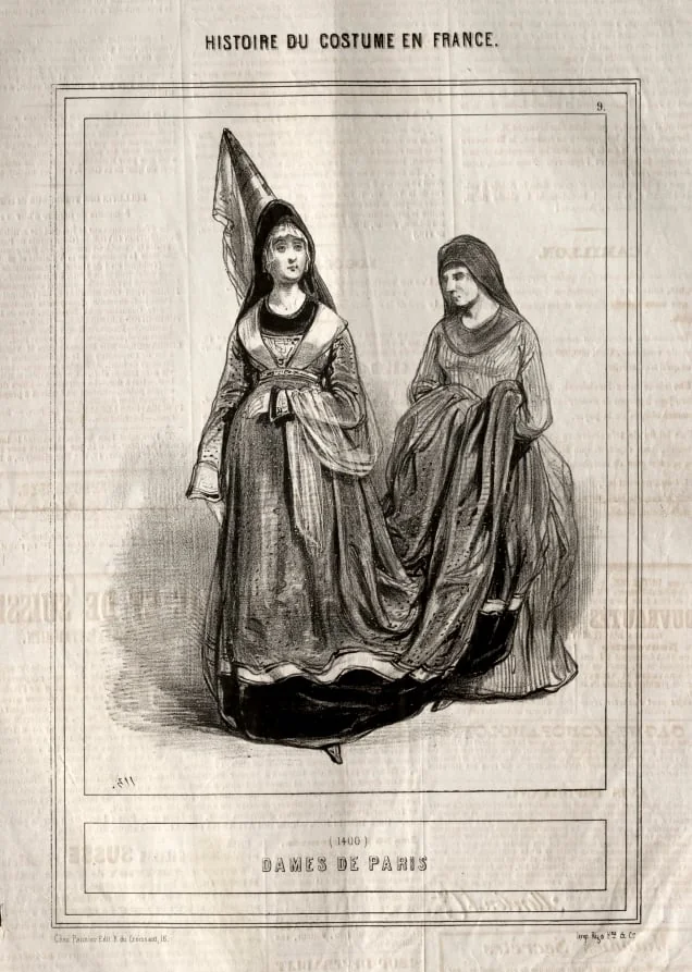 Histoire du Costume en France: Dames de Paris, detail