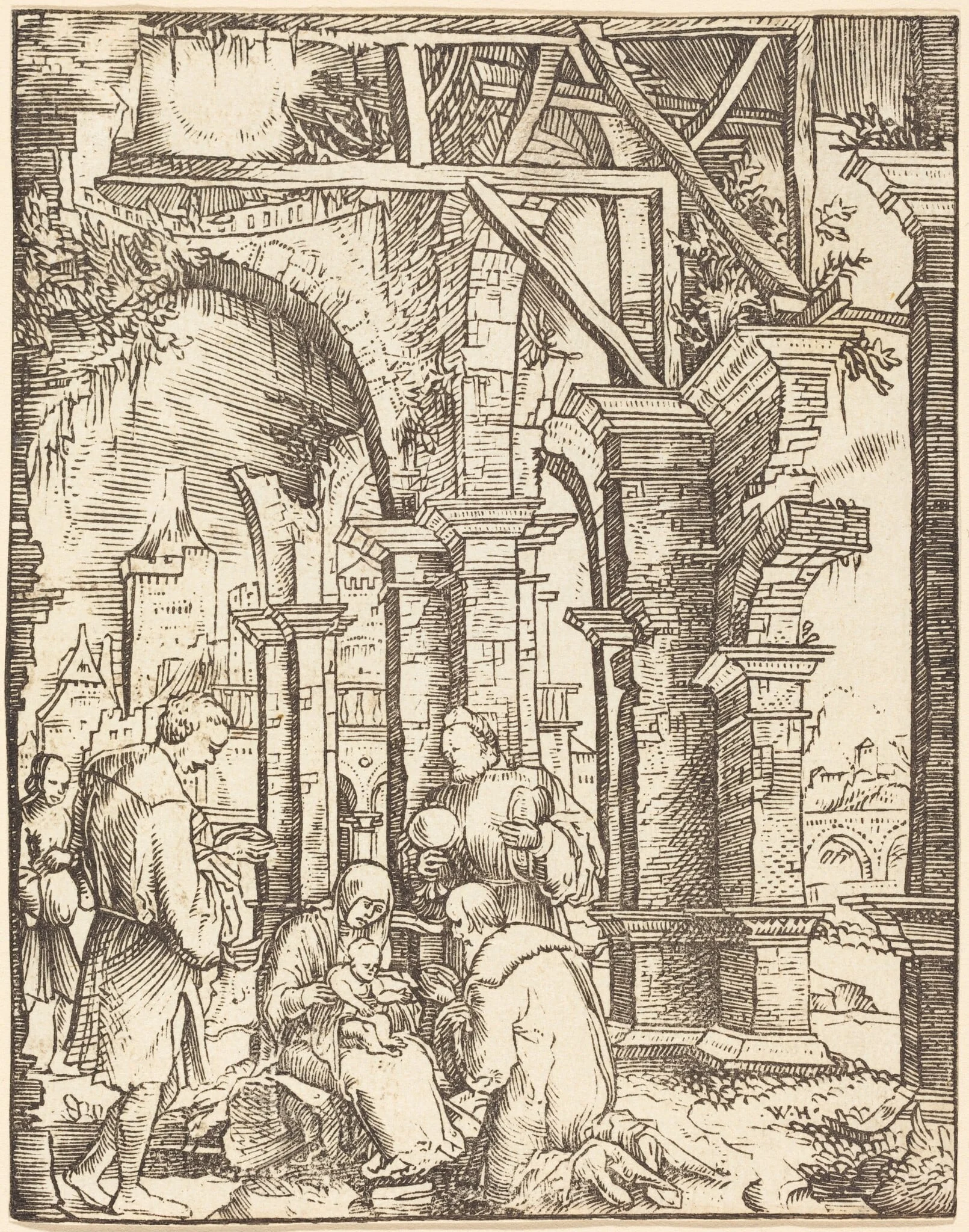 The Adoration of the Magi, detail