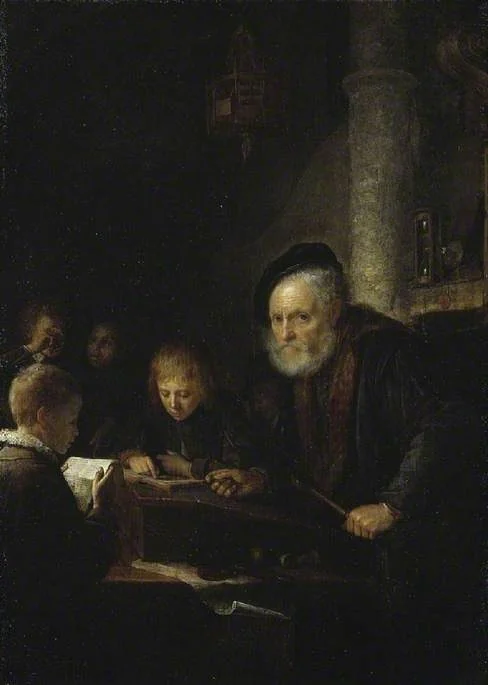 The Schoolmaster, detail