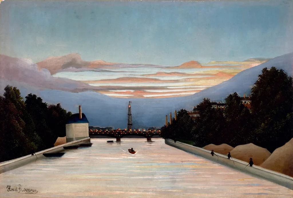 The Eiffel Tower, by Henri Rousseau, oil, 1900
