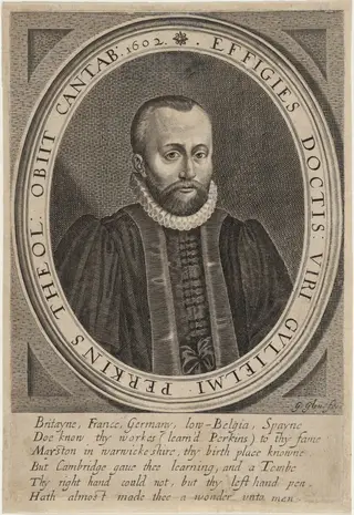 William Perkins, by George Glover, ink, 1633