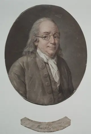 Benjamin Franklin, by Pierre-Michel Alix, 1795
