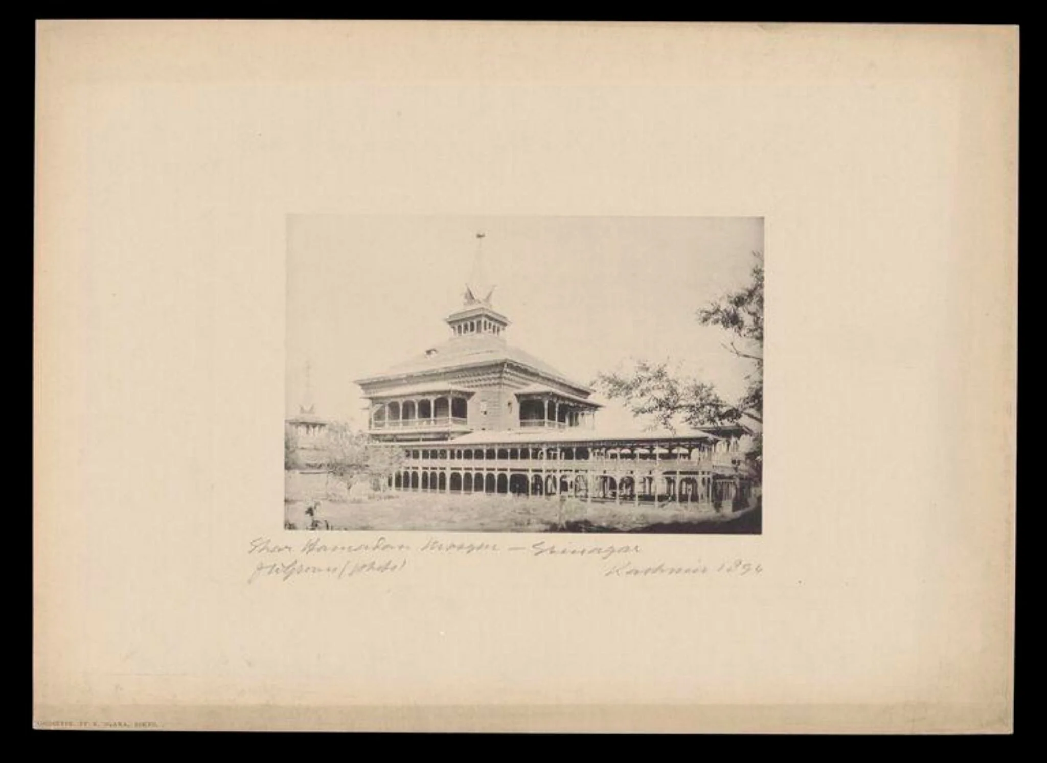 Shah Hamadan mosque, Srinagar, Kashmir, detail