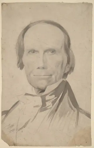 Henry Clay, by Charles Wesley Jarvis, graphite, 1840