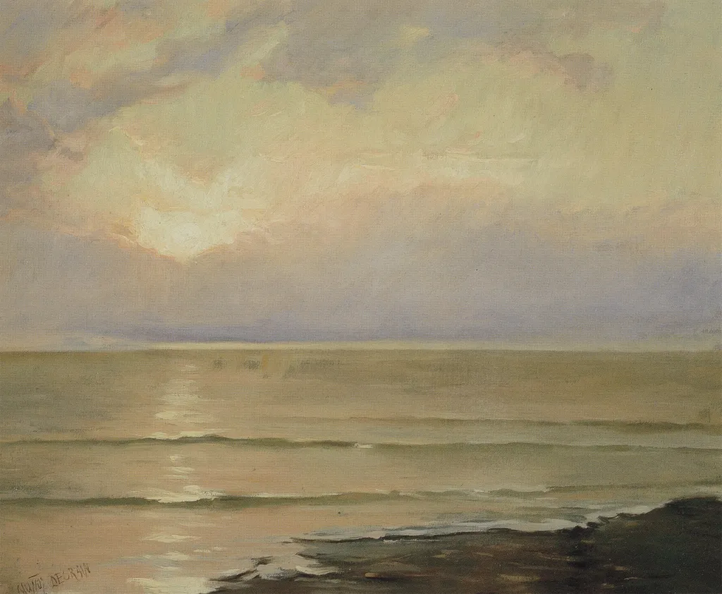 Sunset, by Antonio Muñoz Degrain, oil, 1900