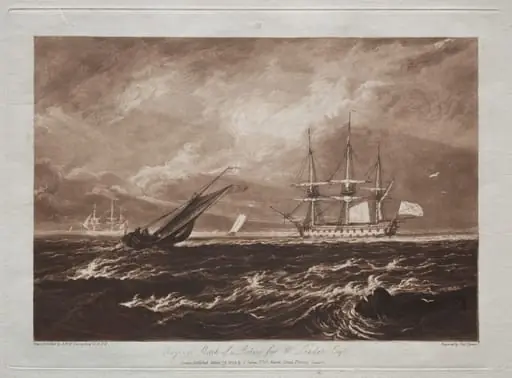 Liber Studiorum:  The Leader Sea-piece, by Joseph Mallord William Turner, 1823