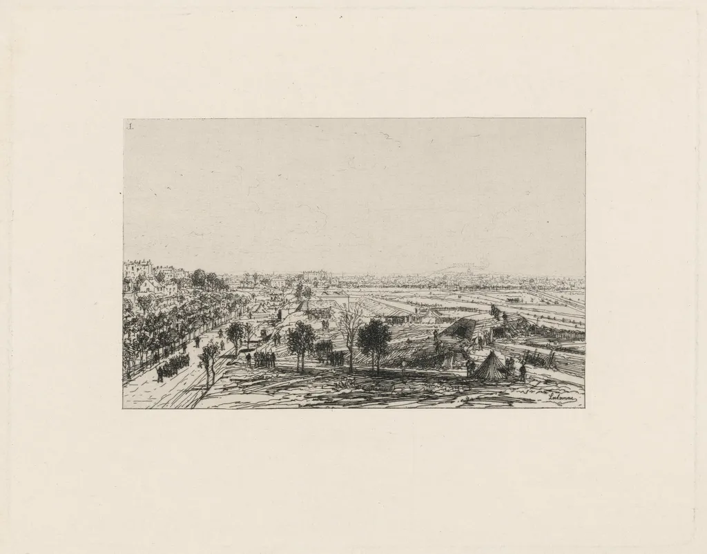 Bastion 49, by Maxime Lalanne, ink, 1871