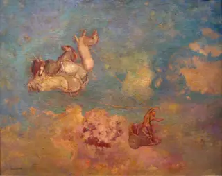 The Chariot of Apollo, by Odilon Redon, oil, 1905