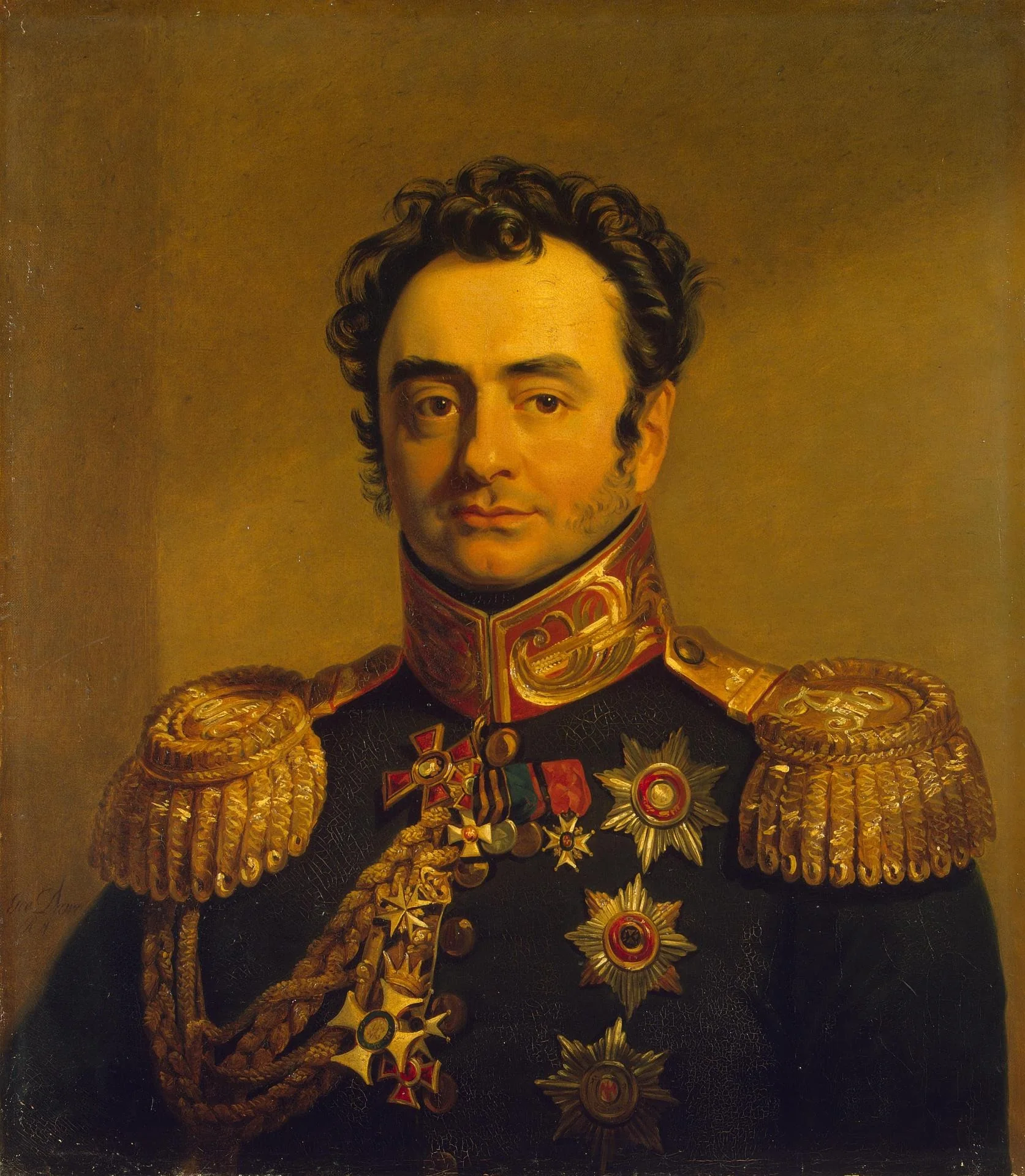 Portrait of Pavel A. Shuvalov (1776-1823), detail