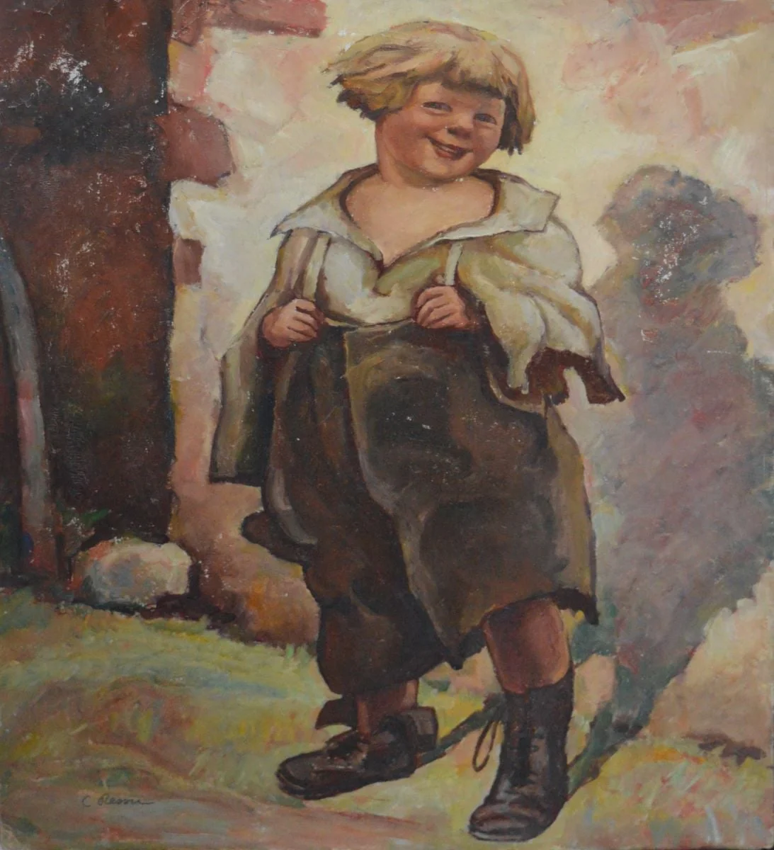 Micul vagabond Copil, detail
