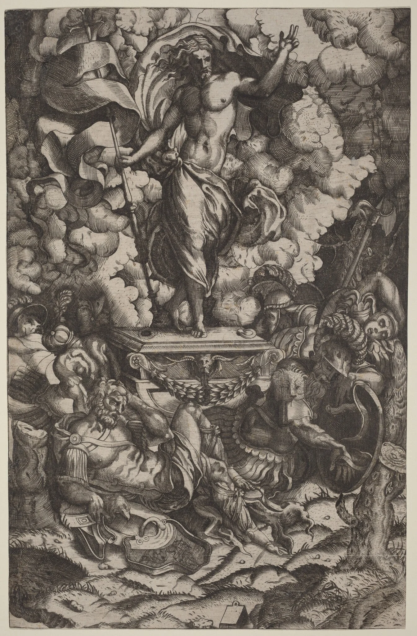 The Resurrection, detail