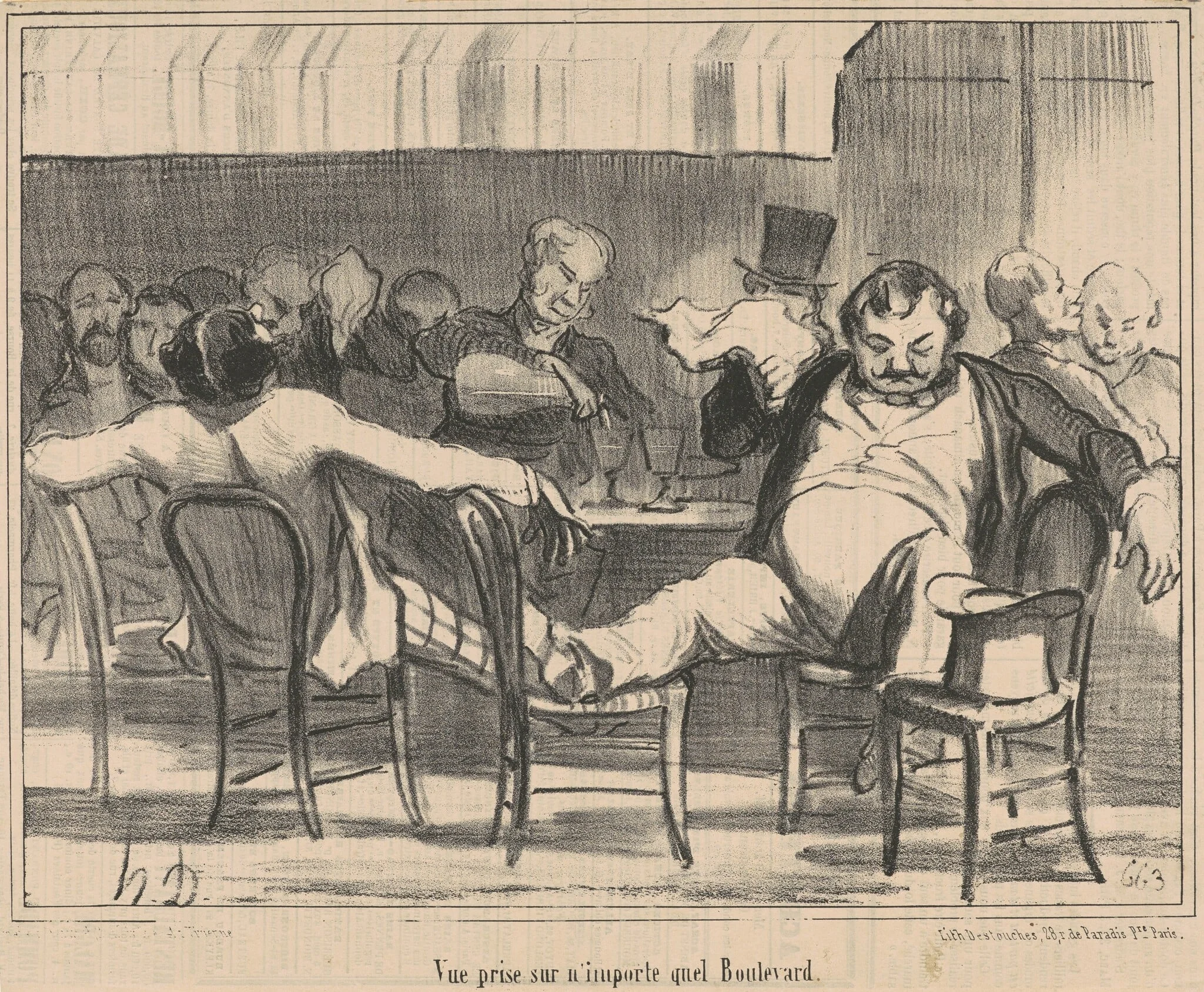 Vue prise sur n'importe quel boulevard, detail