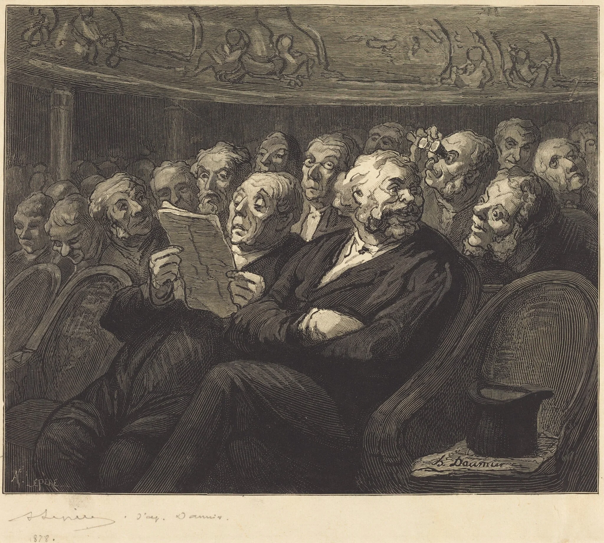 Les Fauteuils d'orchestre, detail