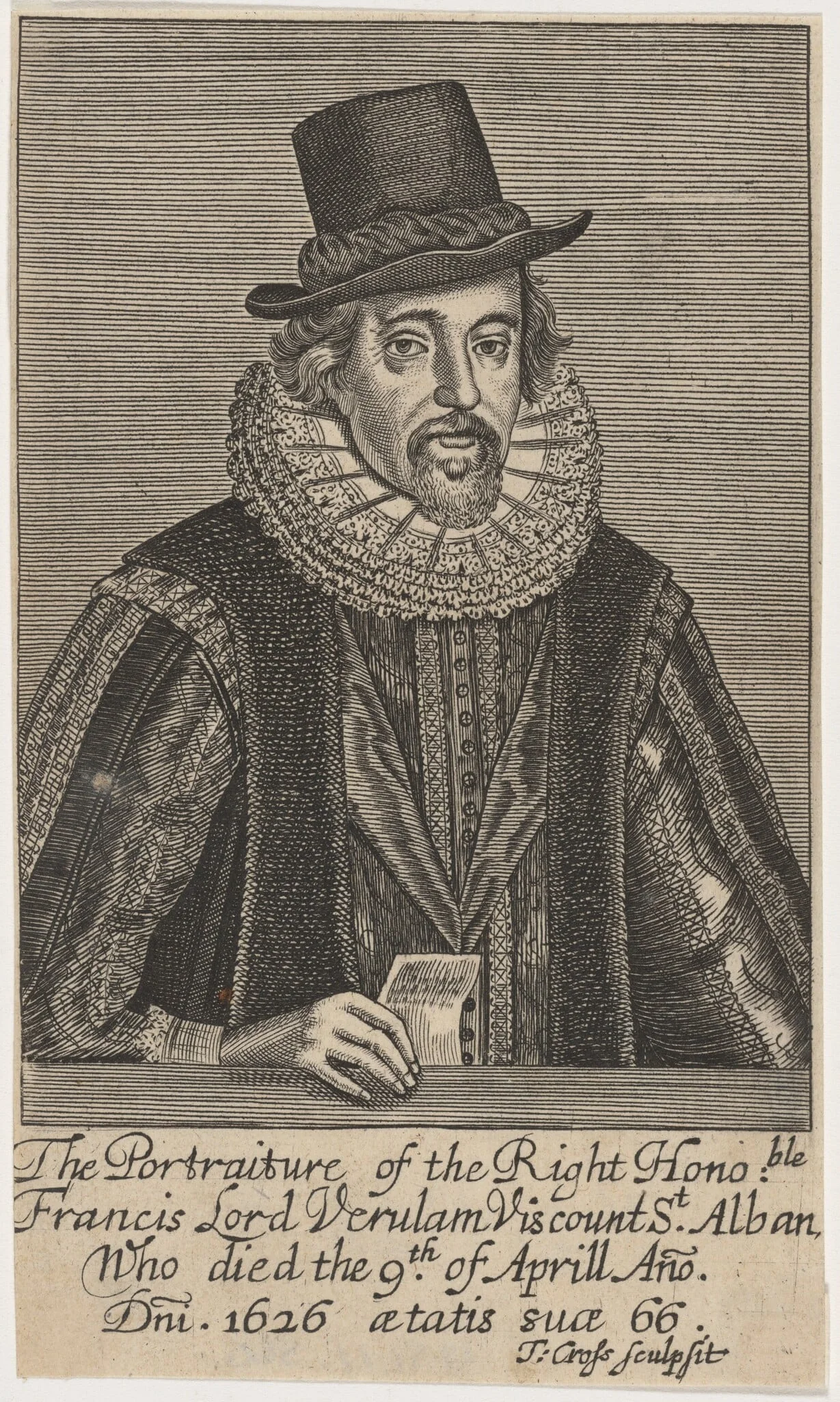 Francis Lord Verulam Viscount St. Alban, detail