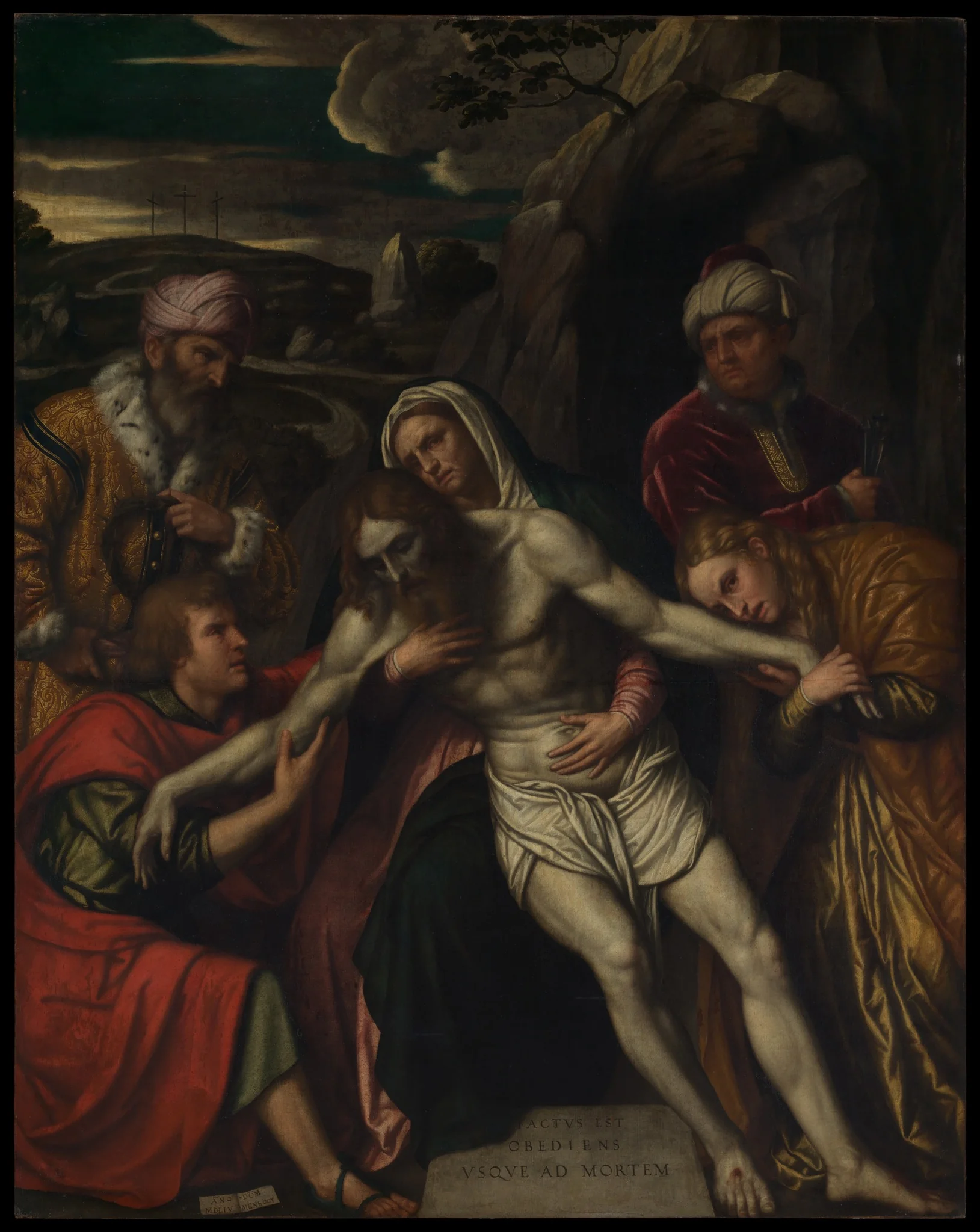 The Entombment, detail