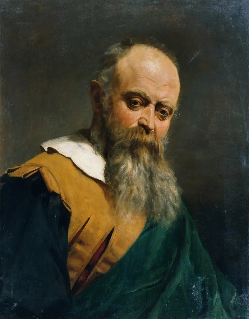 Bearded Man with a Fur Collar and Chain
