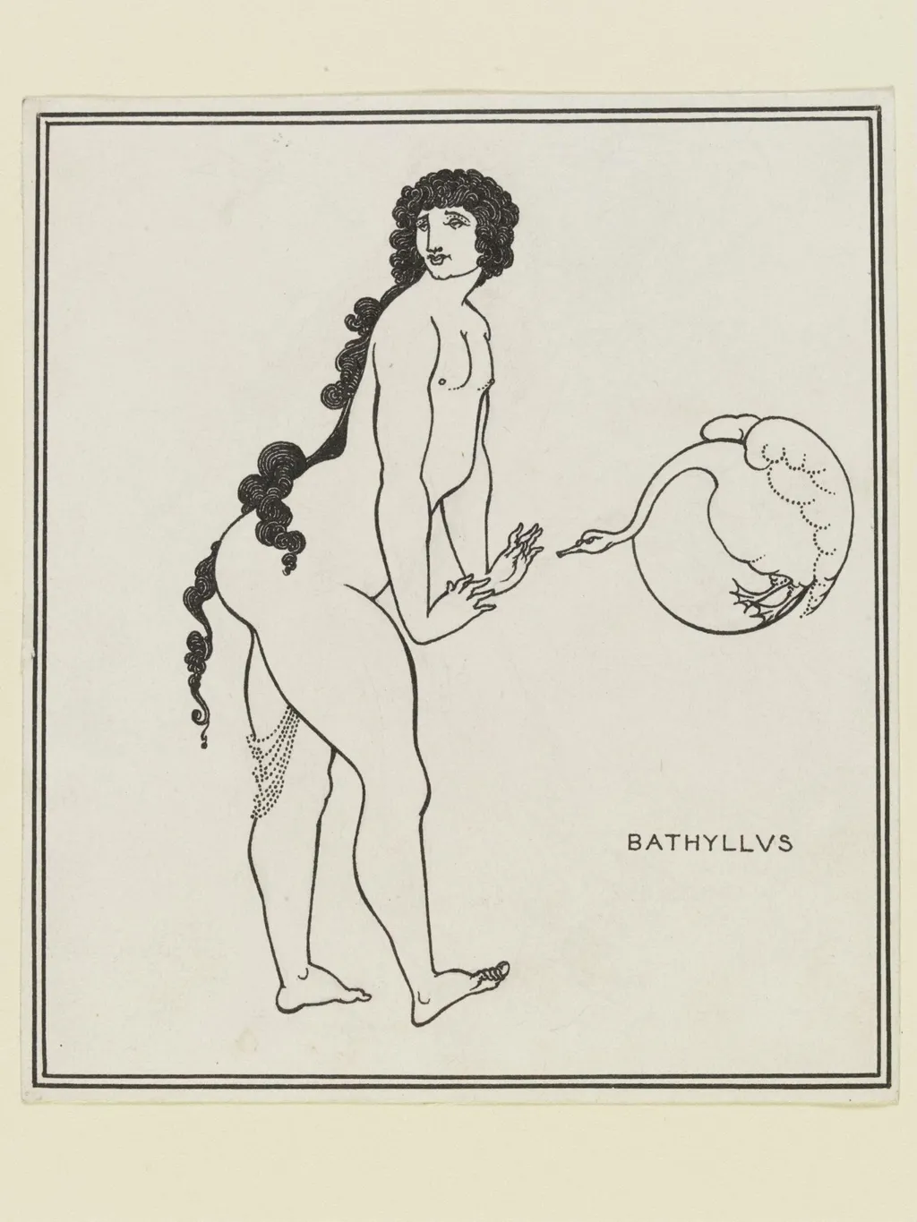 Bathyllus in the Swan Dance, by Beardsley, 1896