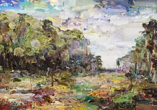 Klein, Beat - Collage, Painting the View between two Forests