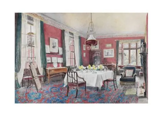 The Dining Room at No.3 The Close, Winchester, by Beatrice Olive Corfe