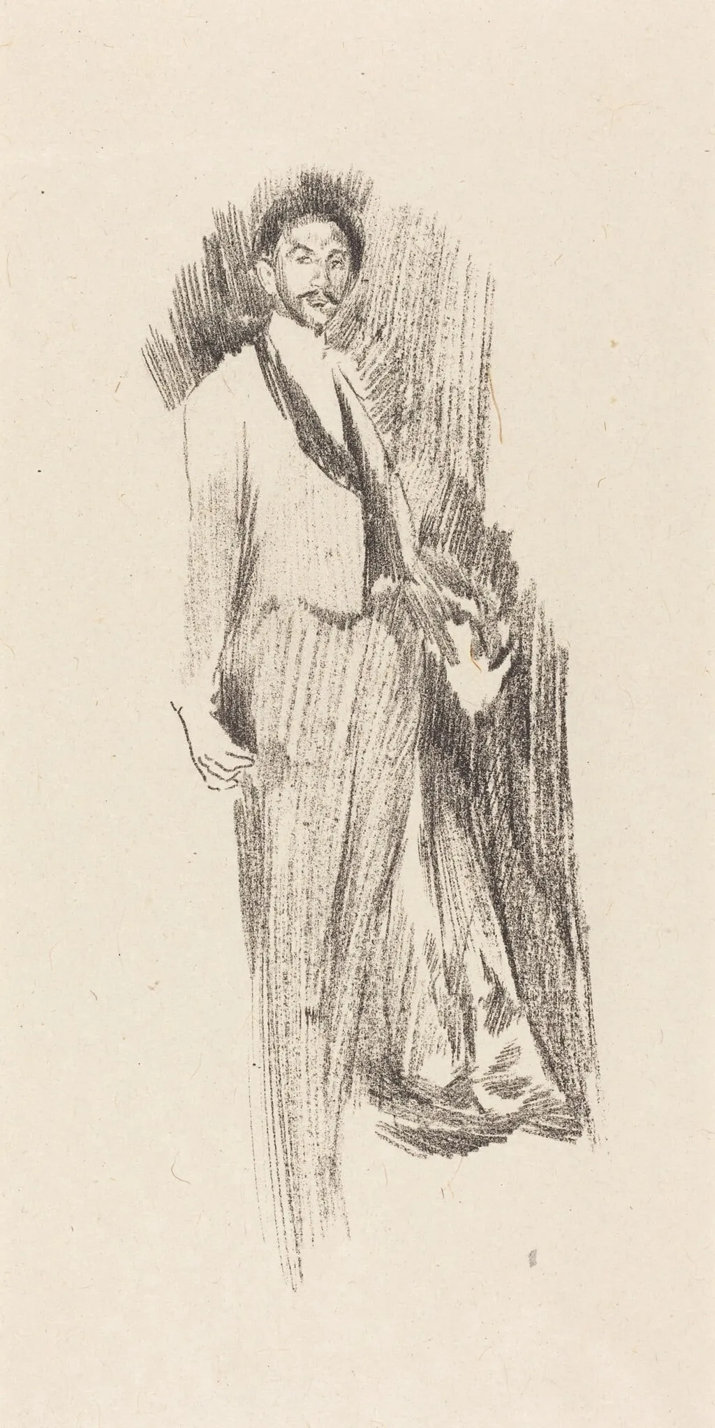 Count Robert de Montesquiou, by Beatrix Godwin Whistler, ink, 1894
