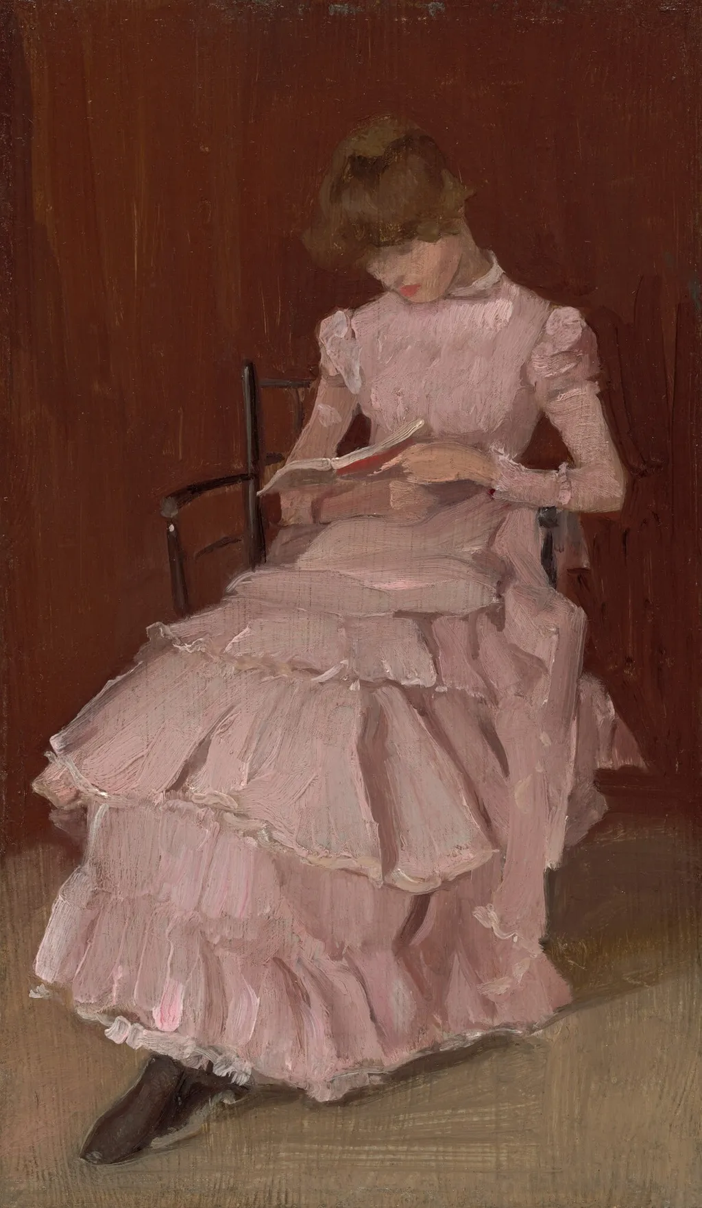 Peach Blossom, by Beatrix Godwin Whistler, oil, 1892