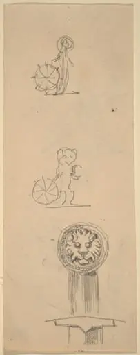 Sheet of Sketches [recto], by Beatrix Godwin Whistler