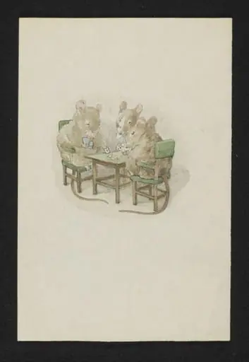 A game of cards, by Beatrix Potter