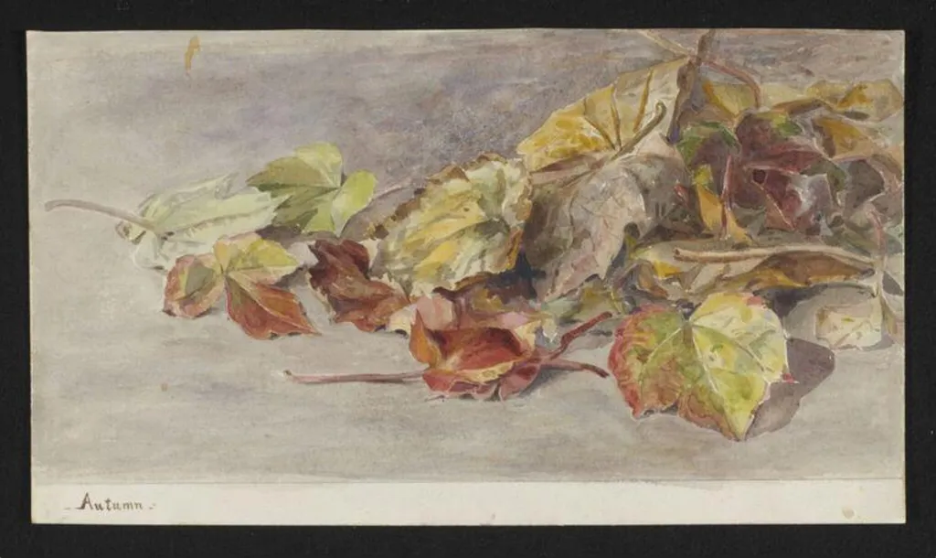 Autumn, by Beatrix Potter, watercolor, 1880