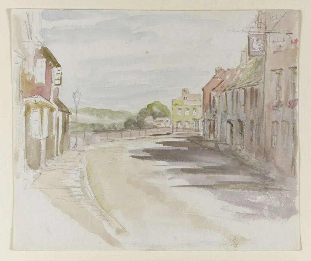 Bury St Edmunds, by Beatrix Potter, watercolor, 1906