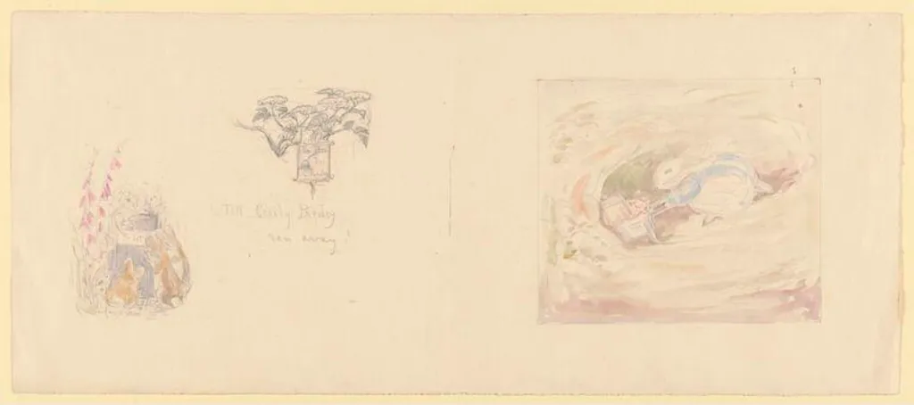 Cecily Parsley, by Beatrix Potter, watercolor, 1896