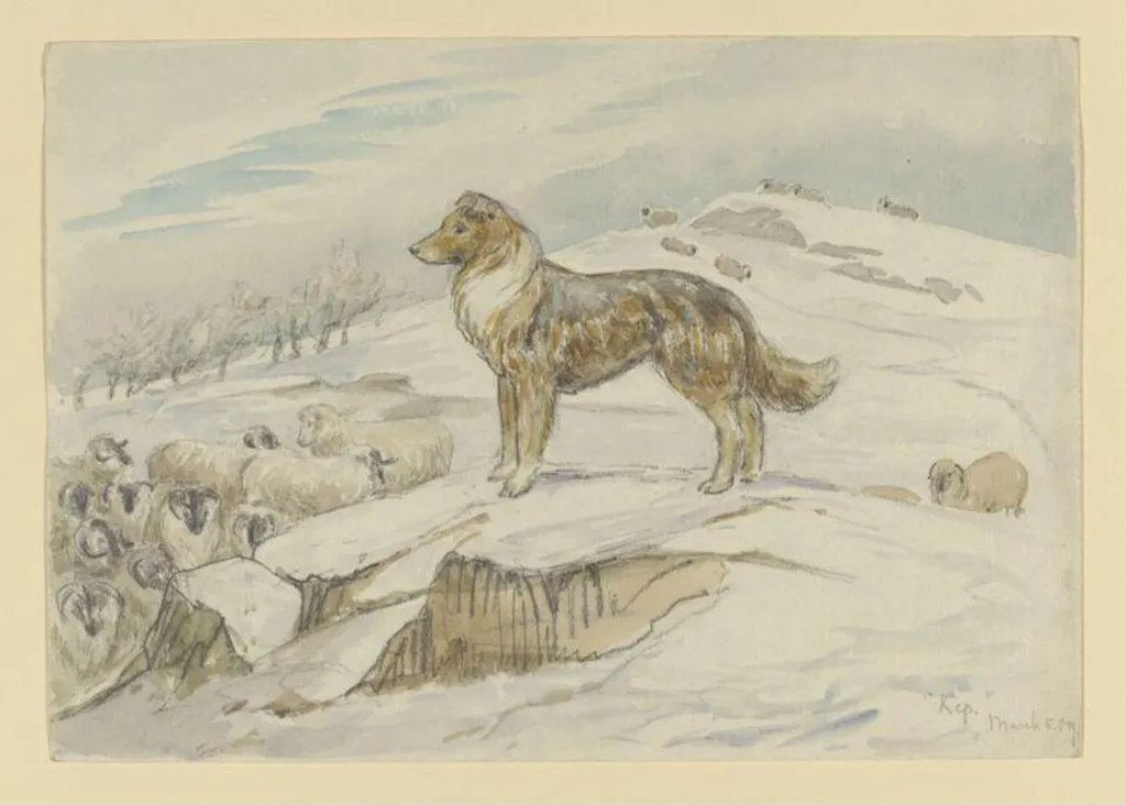 Kep, by Beatrix Potter, watercolor, 4