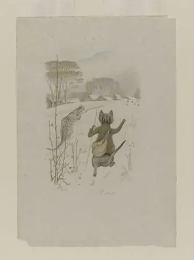 Kittens collect game for the White Cat's supper, by Beatrix Potter