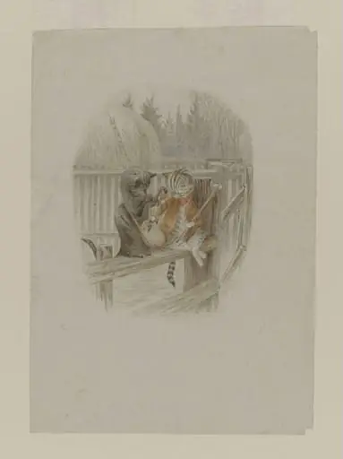 Kittens with game collected for the White Cat's supper, by Beatrix Potter