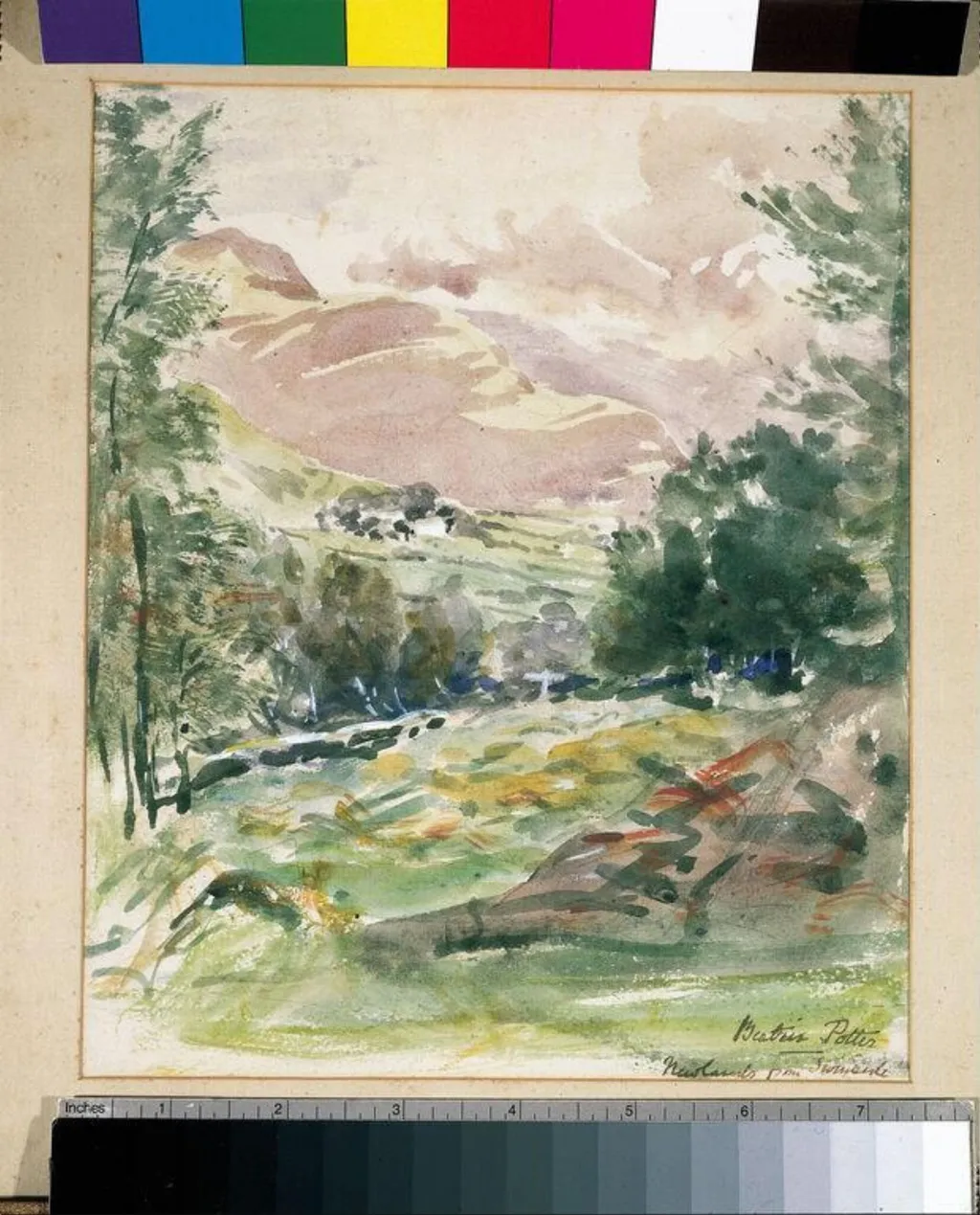 Newlands from Swindale, by Beatrix Potter, watercolor, 1903